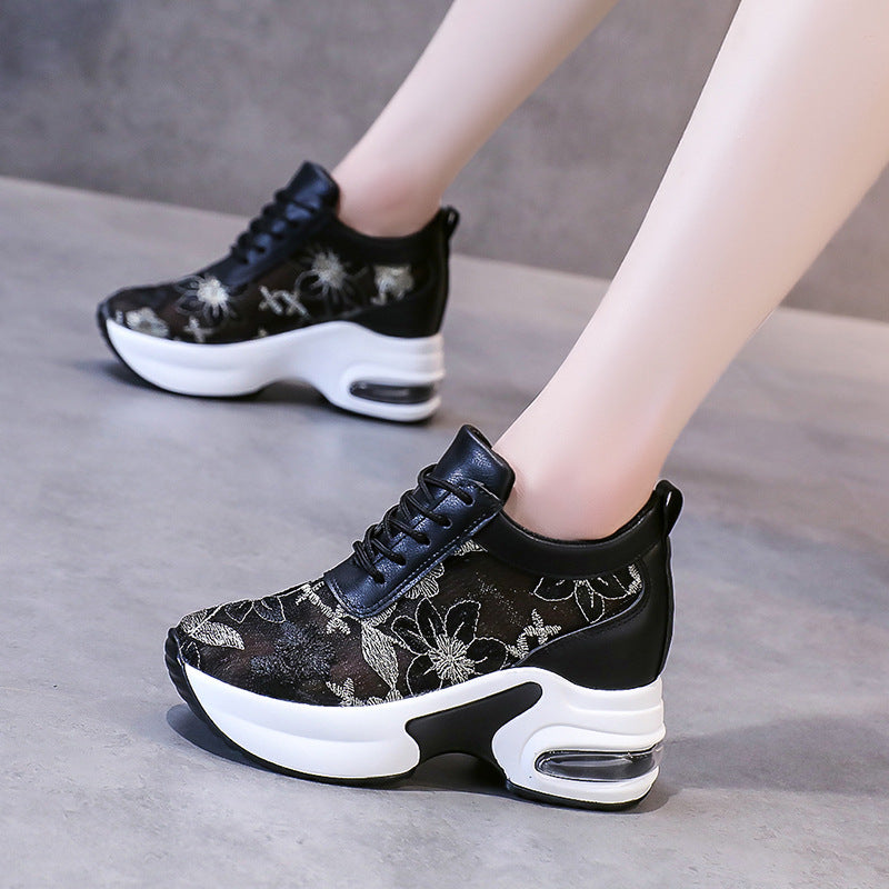 Women's Mesh Lace-Up Sport Casual Sneakers