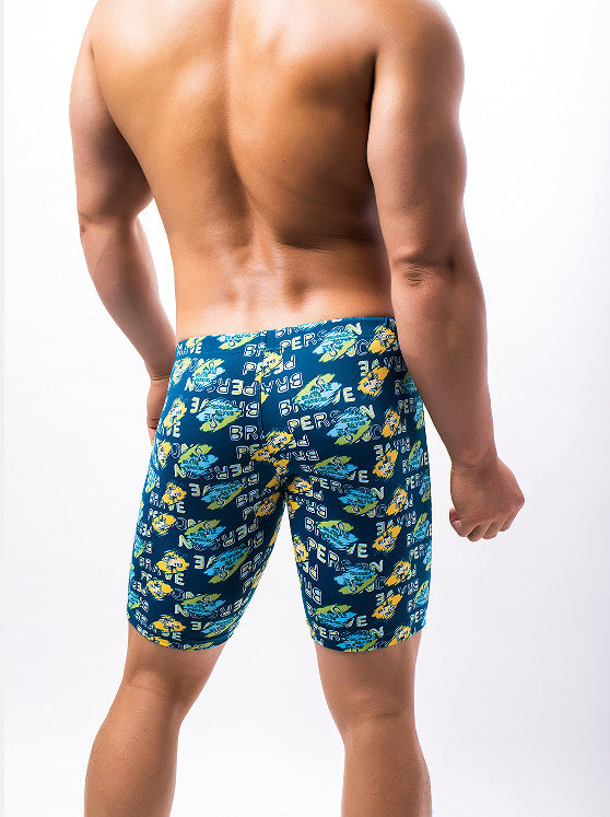 Men's Printed Sports Swimming Shorts