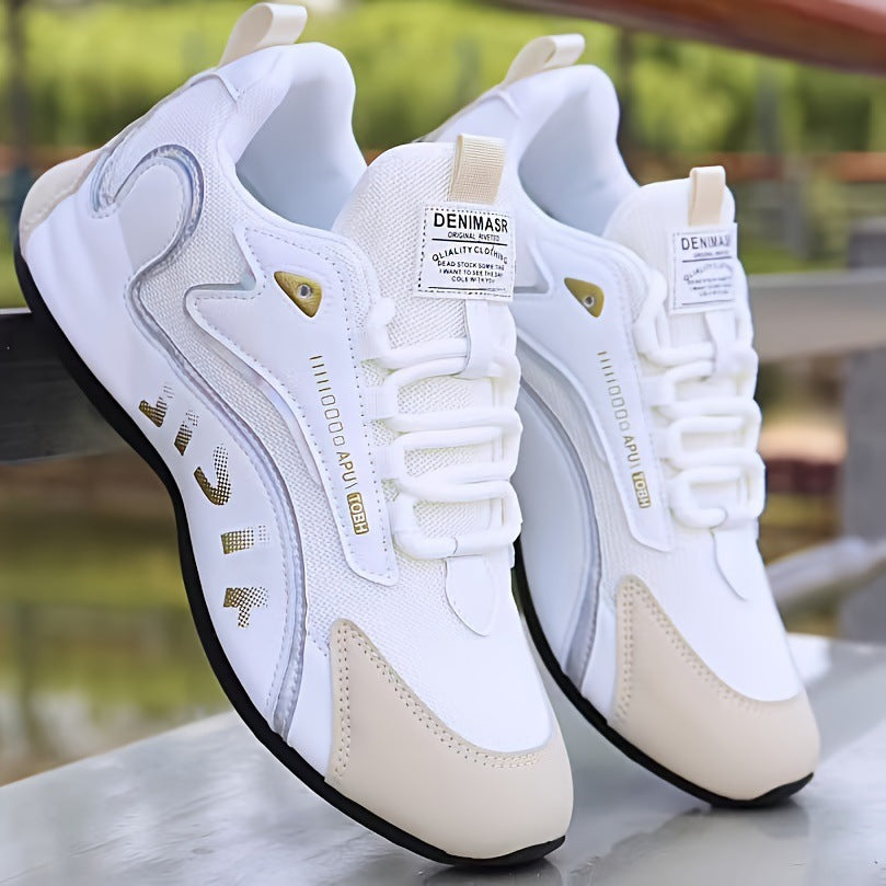 Colorblock Lace-Up Dad Sneakers