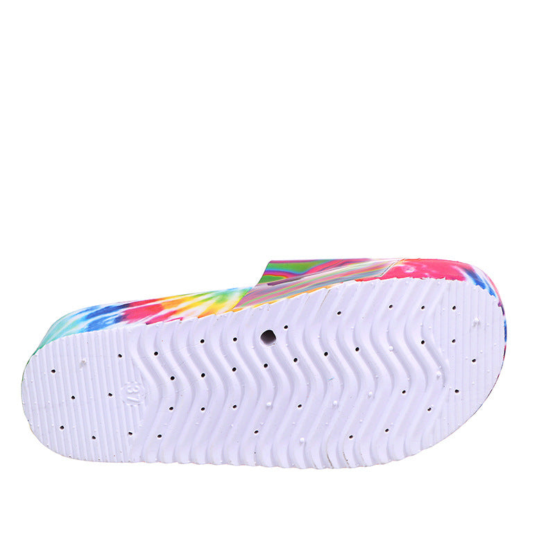 Color Printing Plus Size Slippers Women Platform Sandals And Slippers Beach Shoes Women