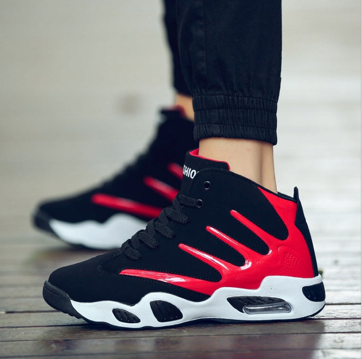 Men's Air Cushion High-Top Basketball Sneakers