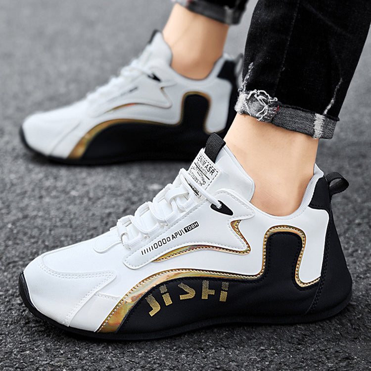 Colorblock Lace-Up Dad Sneakers