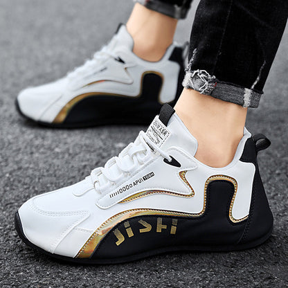 Colorblock Lace-Up Dad Sneakers