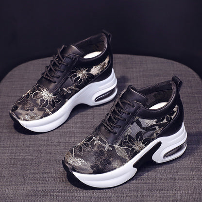 Women's Mesh Lace-Up Sport Casual Sneakers