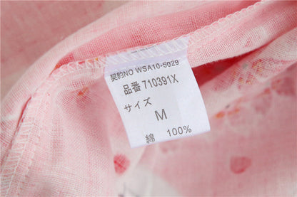 Cotton Gauze Homewear Suit Cartoon Two Piece Set