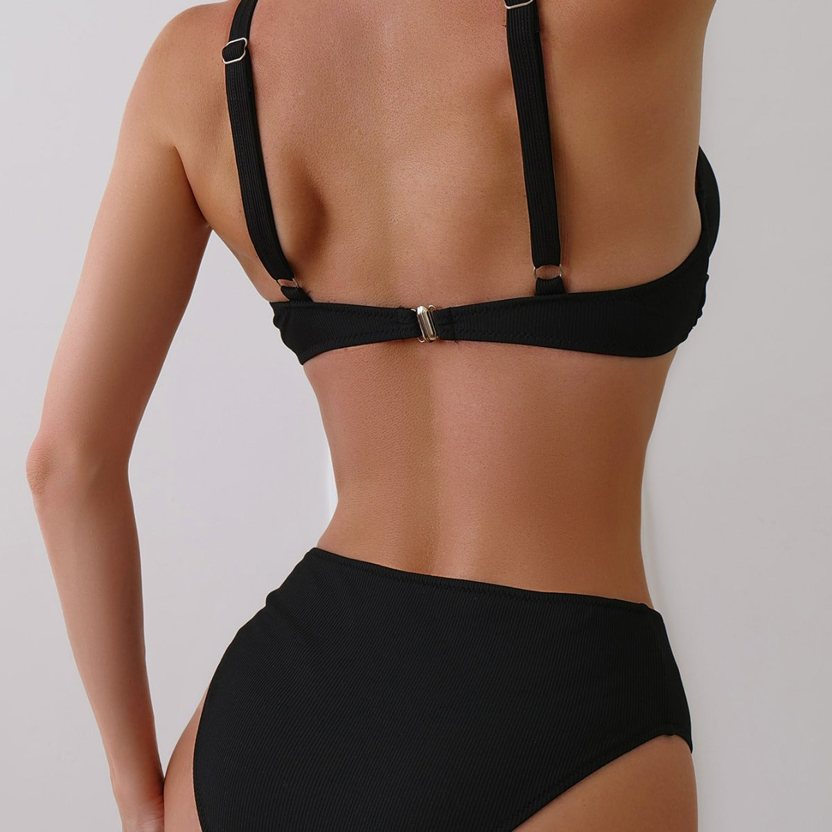 Women's Rib Fabric Fashion Two-piece Suit