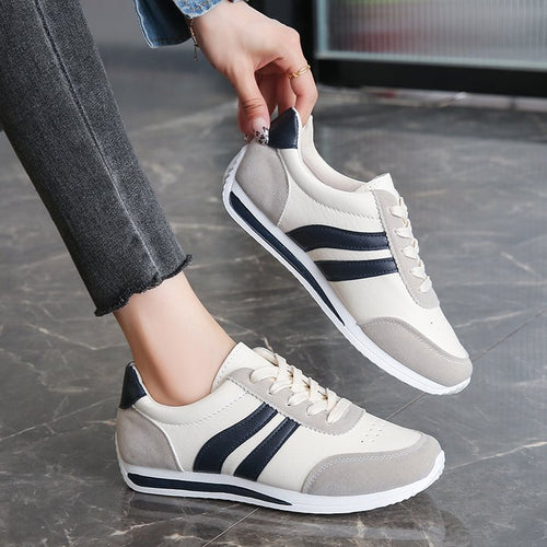 Lace-Up Soft-Sole Running Sneakers