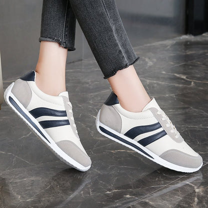 Lace-Up Soft-Sole Running Sneakers