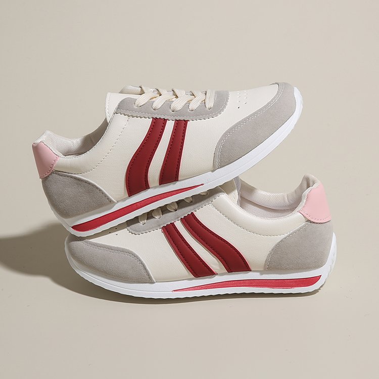 Lace-Up Soft-Sole Running Sneakers
