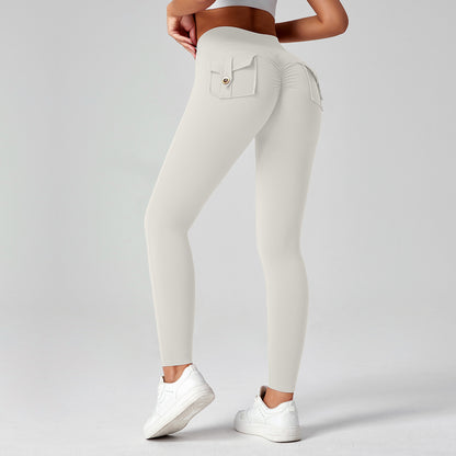 Fitness Yoga Pants For Women High-waisted Butt-lifting Stretchy Form-fitting Workout Tights