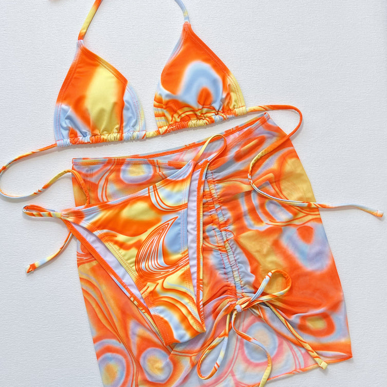 Women's Fission Swimsuit Bikini Three-piece Suit