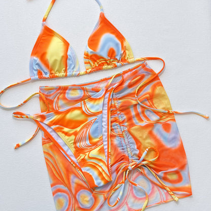Women's Fission Swimsuit Bikini Three-piece Suit