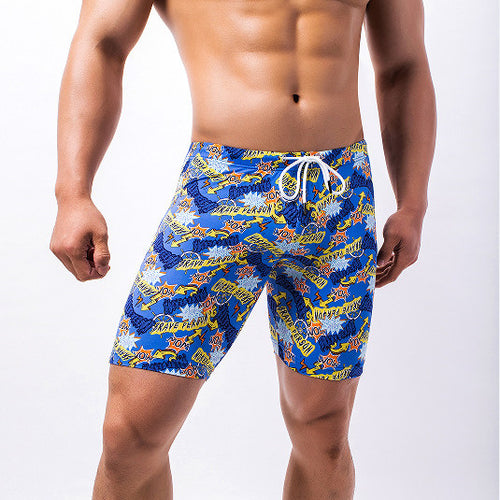 Men's Printed Sports Swimming Shorts