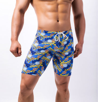 Men's Printed Sports Swimming Shorts