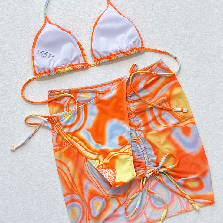 Women's Fission Swimsuit Bikini Three-piece Suit