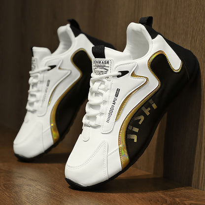 Colorblock Lace-Up Dad Sneakers