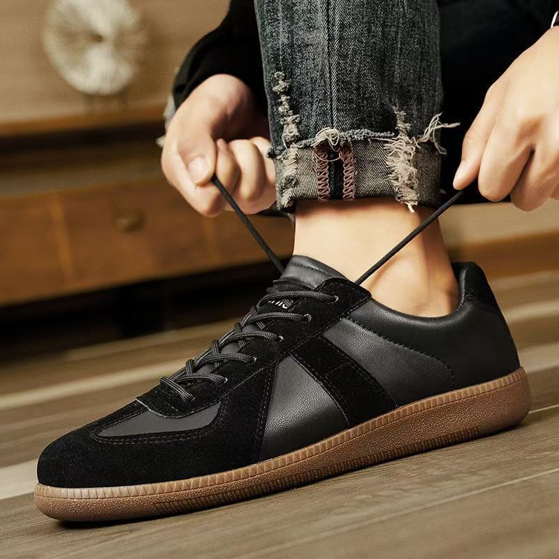 Men's Sporty Low-Top German-Style Sneakers