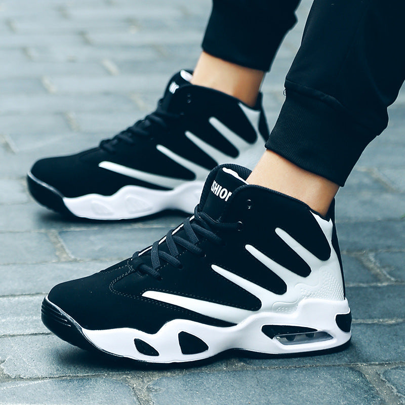 Men's Air Cushion High-Top Basketball Sneakers