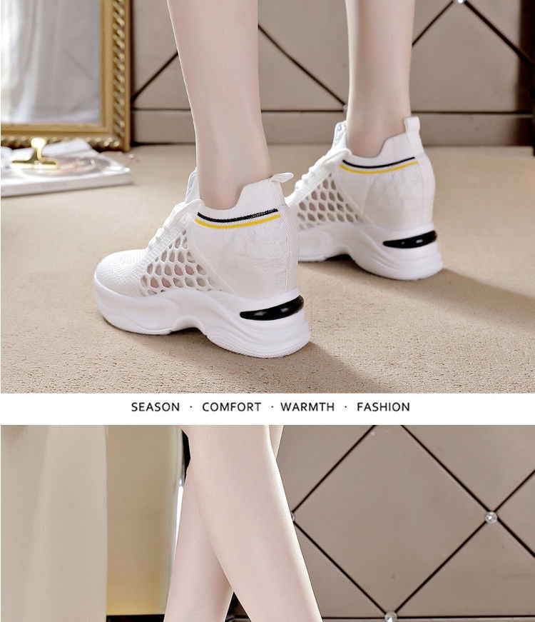 Women's Breathable Height-Increasing Platform Sneakers
