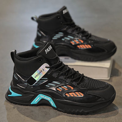 Men's Breathable High-Top Mesh Sneakers