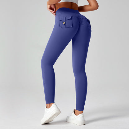 Fitness Yoga Pants For Women High-waisted Butt-lifting Stretchy Form-fitting Workout Tights