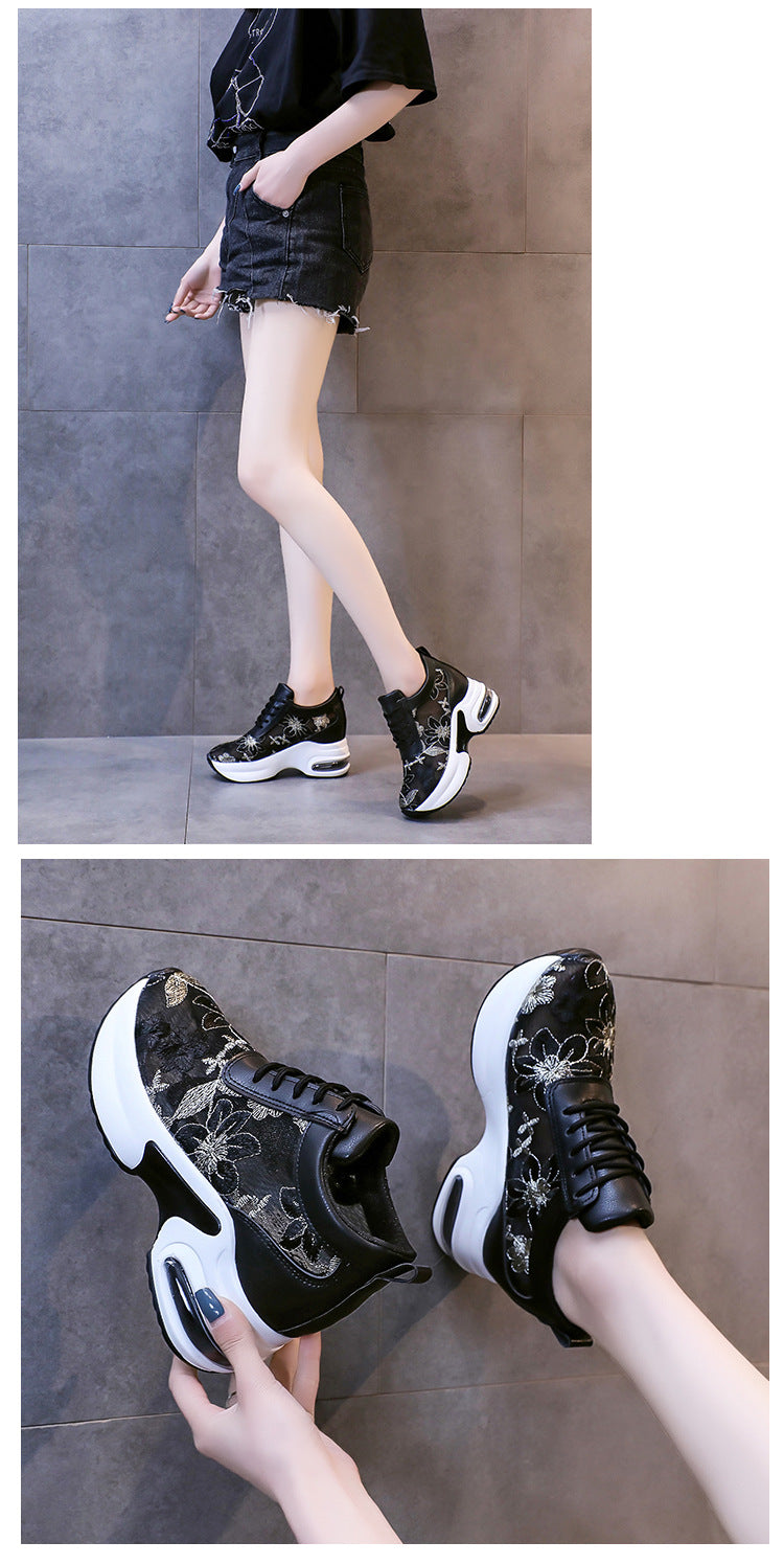Women's Mesh Lace-Up Sport Casual Sneakers