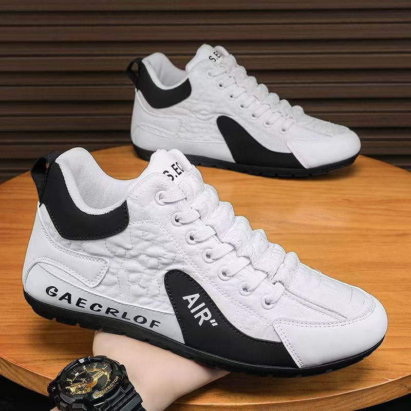 Autumn New Leather Upper Breathable Casual Sneakers