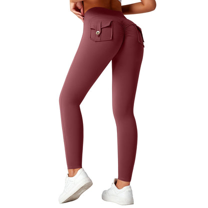 Fitness Yoga Pants For Women High-waisted Butt-lifting Stretchy Form-fitting Workout Tights