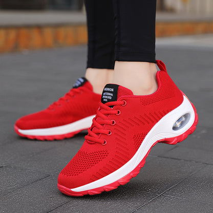 Women's Mesh Lace-Up Low-Top Sneakers
