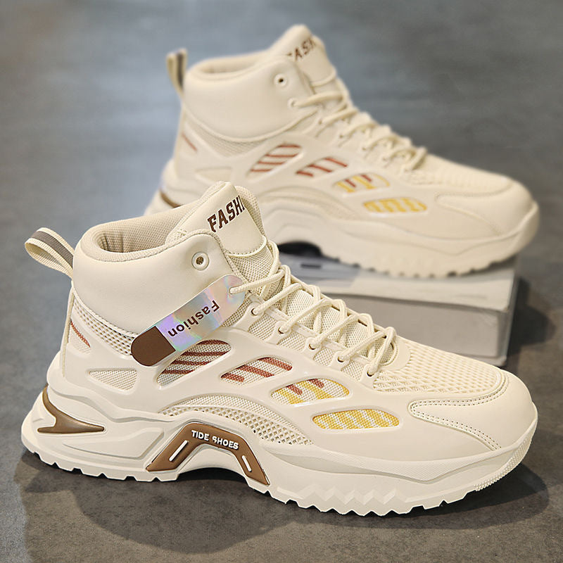 Men's Breathable High-Top Mesh Sneakers