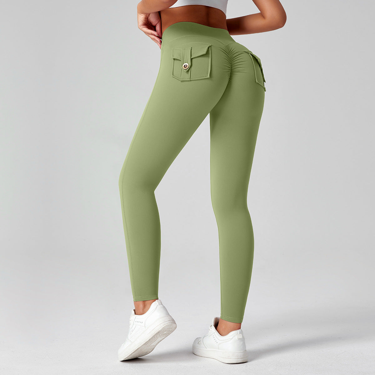 Fitness Yoga Pants For Women High-waisted Butt-lifting Stretchy Form-fitting Workout Tights