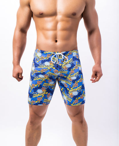 Men's Printed Sports Swimming Shorts